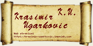 Krasimir Ugarković vizit kartica